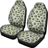 Frankenstein Eyeball Pattern Print Universal Fit Car Seat Covers 102422
