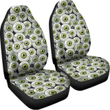 Frankenstein Eyeball Pattern Print Universal Fit Car Seat Covers 102422