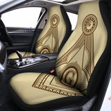 Freemasonry Symbol Print Universal Fit Car Seat Covers 102422