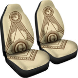 Freemasonry Symbol Print Universal Fit Car Seat Covers 102422