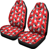 French Bulldog With Glasses Print Universal Fit Car Seat Covers 102422