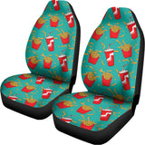French Fries And Cola Pattern Print Universal Fit Car Seat Covers 102422