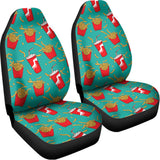 French Fries And Cola Pattern Print Universal Fit Car Seat Covers 102422