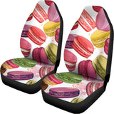 French Macaron Pattern Print Universal Fit Car Seat Covers 102422