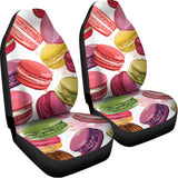 French Macaron Pattern Print Universal Fit Car Seat Covers 102422
