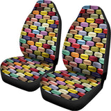 French Macarons Pattern Print Universal Fit Car Seat Covers 102422