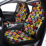 French Macarons Pattern Print Universal Fit Car Seat Covers 102422