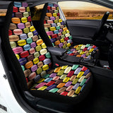French Macarons Pattern Print Universal Fit Car Seat Covers 102422