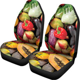 Fresh Fruits And Vegetables Print Universal Fit Car Seat Covers 102422
