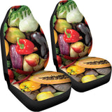 Fresh Fruits And Vegetables Print Universal Fit Car Seat Covers 102422