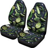 Fresh Green Fruit And Vegetables Print Universal Fit Car Seat Covers 102422