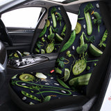 Fresh Green Fruit And Vegetables Print Universal Fit Car Seat Covers 102422