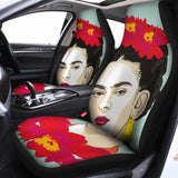 Frida Kahlo And Floral Print Universal Fit Car Seat Covers 102422