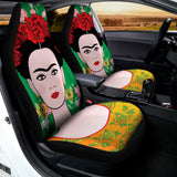 Frida Kahlo And Pink Floral Print Universal Fit Car Seat Covers 102422