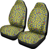 Frog Faces Pattern Print Universal Fit Car Seat Covers 102422