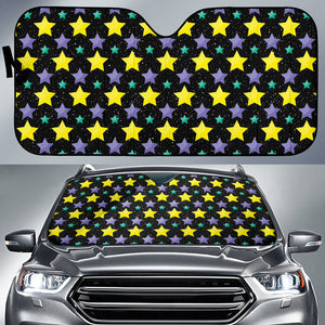 Dark Stars Colorful Car Auto Sun Shades 210302