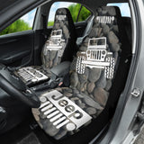 Jeep Offroad Car Seat Cover Tungsten White Stones Style 2 210102