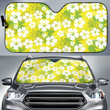 Yellow Aloha Flowers Car Auto Sun Shades 212401