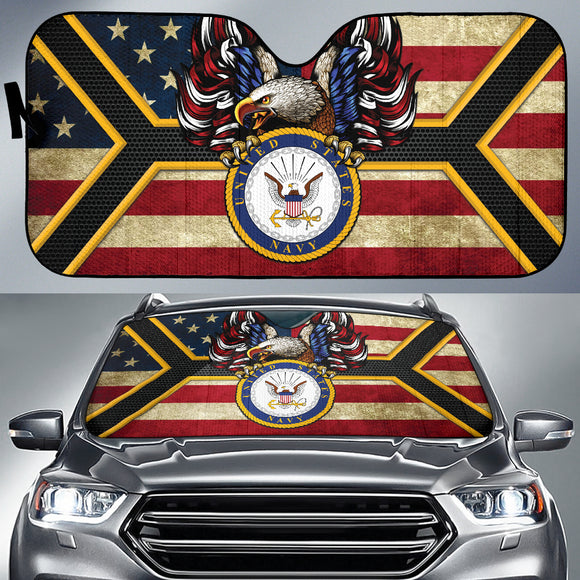 US Navy Car Auto Sun Shades Style 3 210502