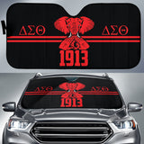 Delta Sigma Theta Elephant Symbol Black Car Auto Sun Shades 212301