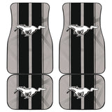 Black Ford Mustang Fastback Muscle Car Floor Mats 210302