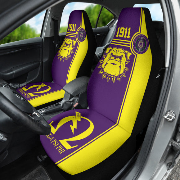 Omega Psi Phi Bulldog Style Car Seat Covers 212401