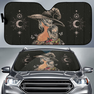 Witch Moon Butterfly Car Auto Sun Shades 212201
