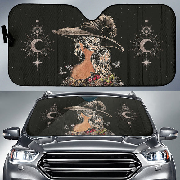 Witch Moon Butterfly Car Auto Sun Shades 212201