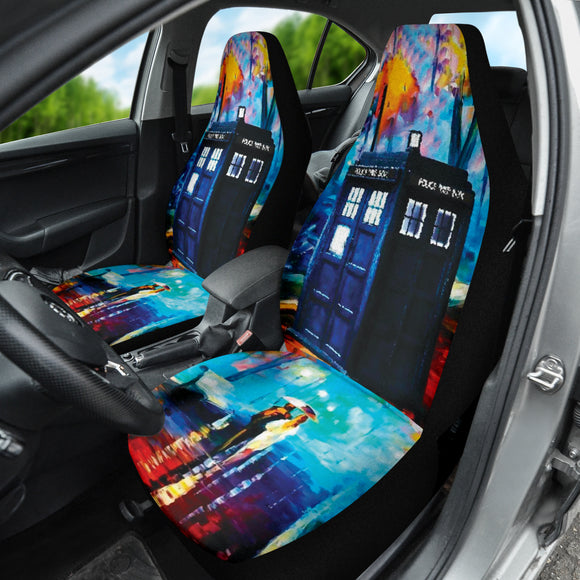 Tardis Telephone Doctor Who Car Seat Covers Amazing 212501