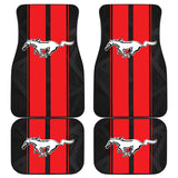 Red Ford Mustang Fastback Muscle Car Floor Mats 210302