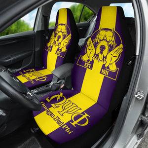African Omega Psi Phi Car Seat Covers Bulldog Style 212401