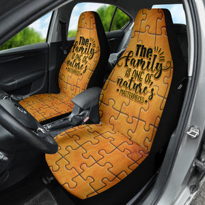 Family Quote The Family Is One Of Nature Masterpieces Car Seat Covers Style 2 210102