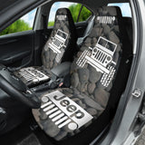 Jeep Offroad Car Seat Cover Tungsten White Stones Style 1 210102