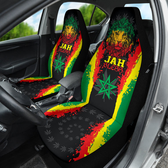 Rastafari Lion Jah Bless Car Seat Covers 211801