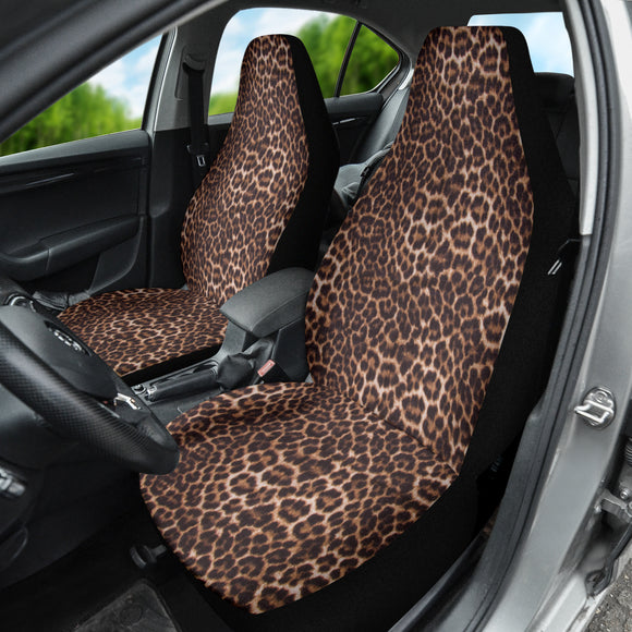 Leopard Brown Skin Car Seat Covers 211701