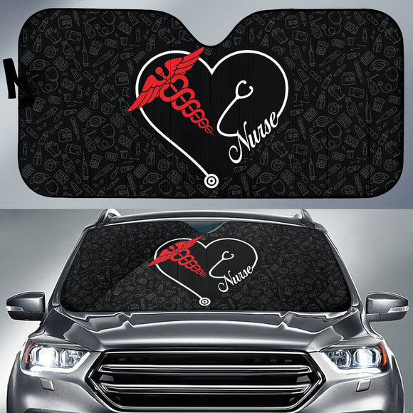 Nurse Heart Car Auto Sun Shades 212301