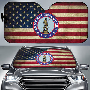 Nation Guard Car Auto Sun Shades American Flag 210502