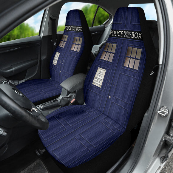 Doctor Who Police Public Call Box Car Accessories Car Seat Covers 213001