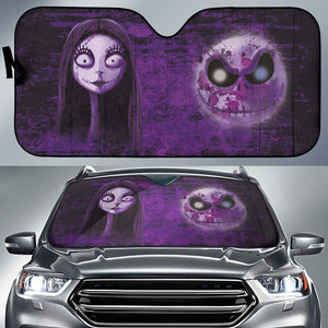 Jack Skellington & Sally Nightmare Before Christmas Cartoon Car Auto Sun Shades 212901