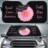 Breast Cancer Flower Faith Hope Love Car Auto Sun Shades 210202