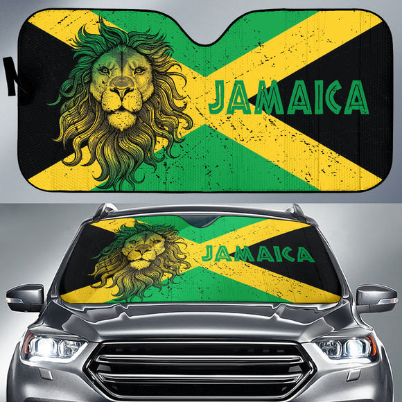Jamaica Lion Car Auto Sun Shades Flag Version Amazing 211701