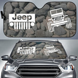 Jeep Offroad Car Auto Sun Shades Tungsten White Stones 210102