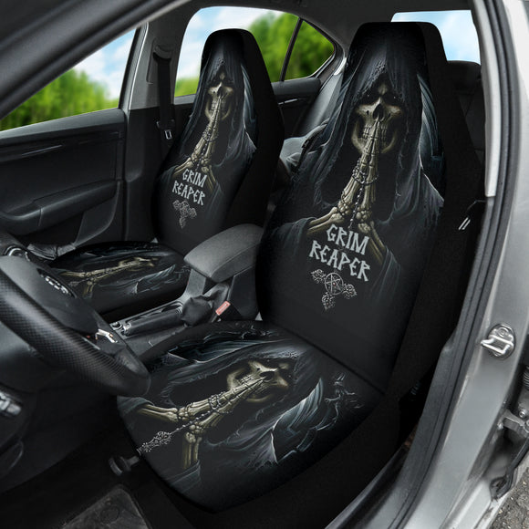 Grim Reaper Dark Death Cross Car Seat Covers 211501