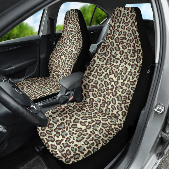 Leopard Gray Skin Car Seat Covers 211701