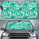 Cool Mint Green Camo Car Auto Sun Shades 211501