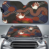 Australian Boomerang And Snake Indigenous Car Auto Sun Shades 212501