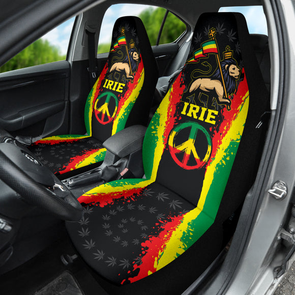 Lion Irie Rastafari Car Seat Covers Jah Bless 212101