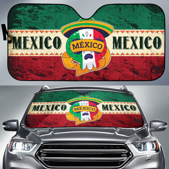 Mexico Skull Culture Car Auto Sun Shades 210202