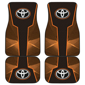 Amazing Stylist Top Quality Toyota Orange Car Floor Mats 210302