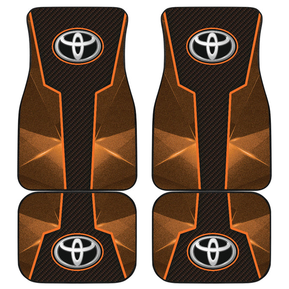 Amazing Stylist Top Quality Toyota Orange Car Floor Mats 210302